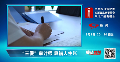 《廉洁四川》节目预告：“三假”审计师 算错人生账 