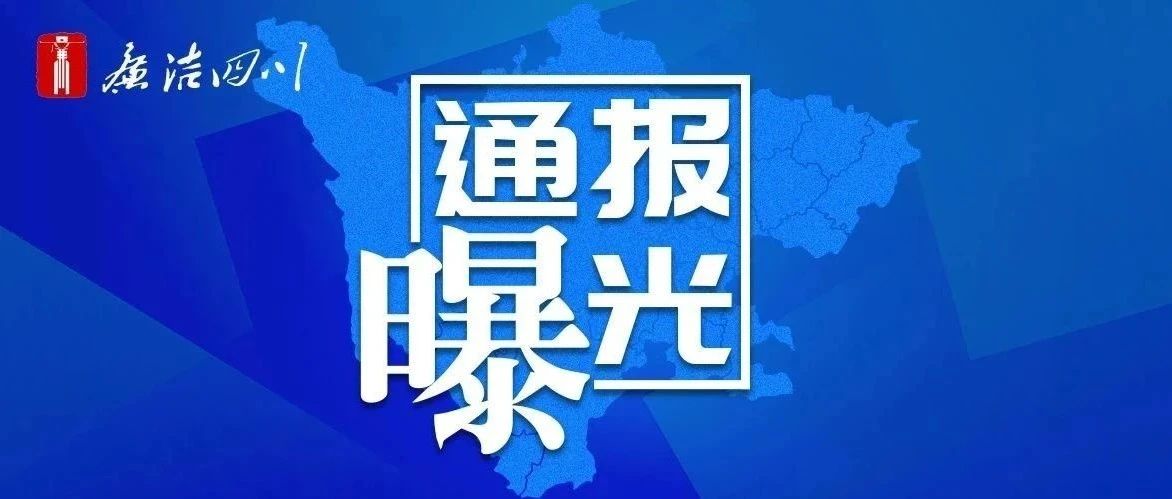 四川省纪委监委公开通报七起违反中央八项规定精神典型问题