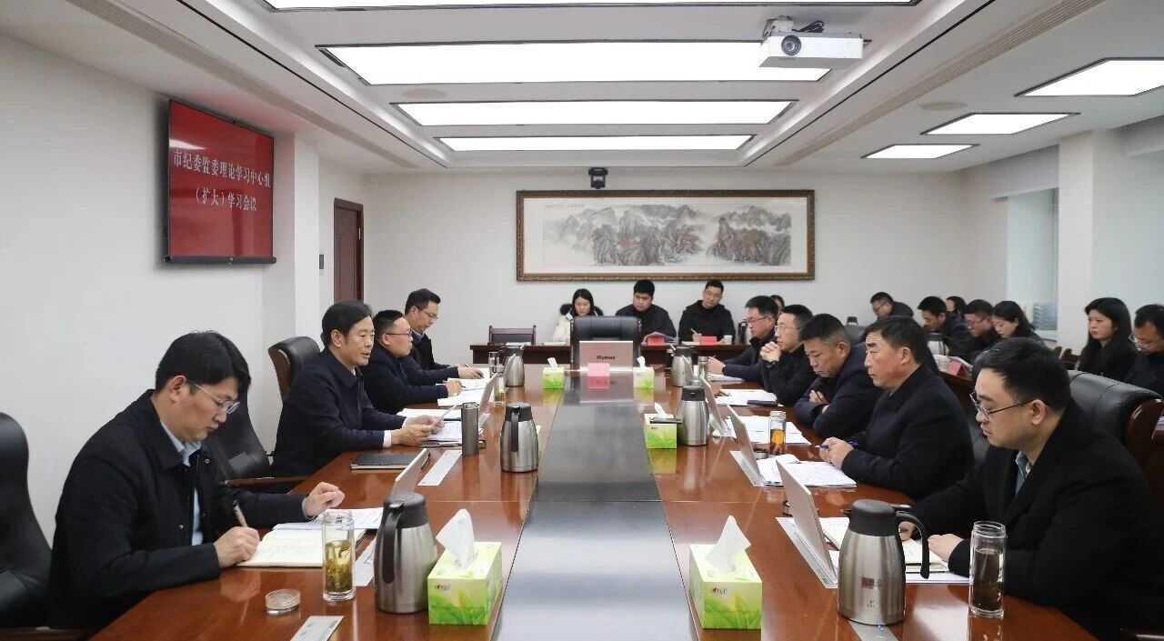 市纪委监委理论学习中心组（扩大）学习会议召开